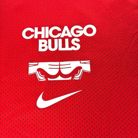 Chicago Bulls Courtside Nike Mens NWT Mesh Practice Jersey Red Black Reversible - Picture 11 of 12